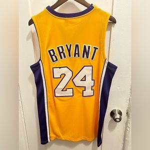 NWT Mitchell & Ness Kobe Bryant #24 Lakers Yellow and Purple Jersey. Size Large